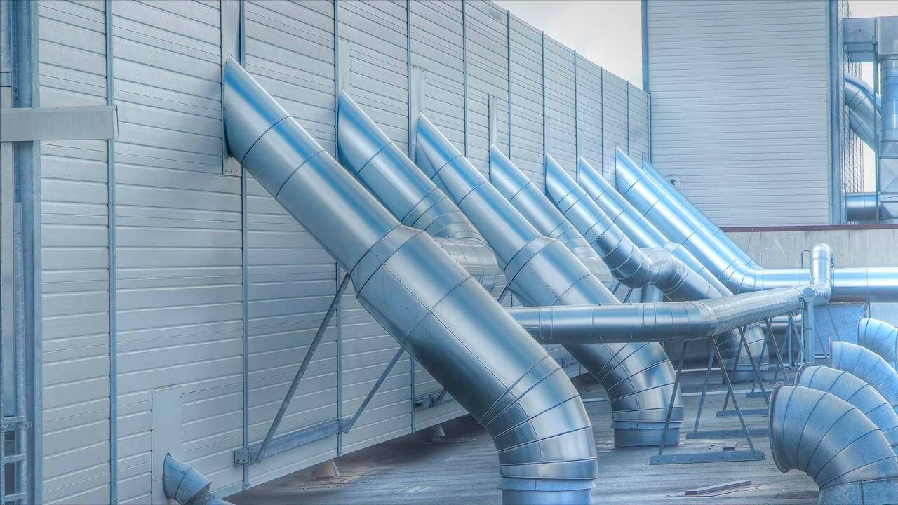 Beispiel für Schallschutz an RLT Anlagen