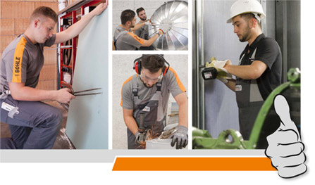 Collage Ausbildung gewerblich